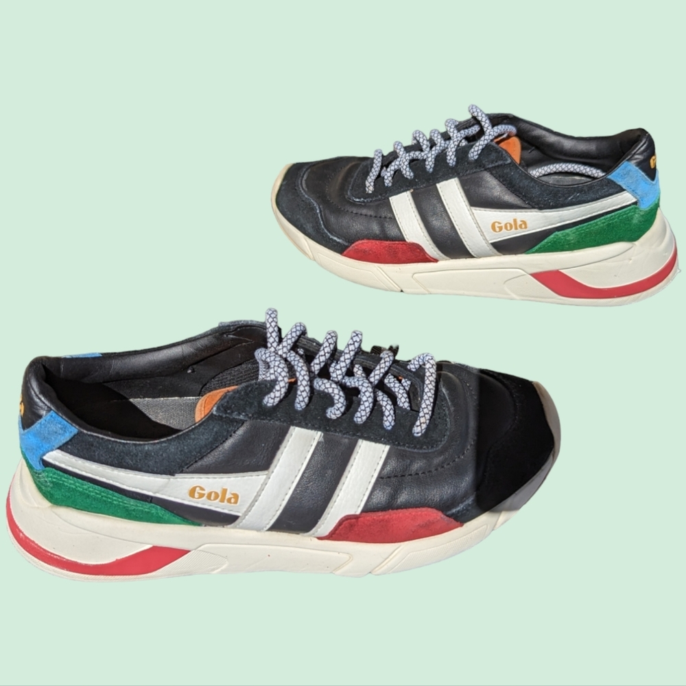 GOLA Eclipse Trident Multicolor Sneakers Size 7 - Picture 3 of 12